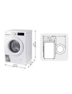 Machine à laver Samsung WW11DG5B25TEEC 11 Kg 60 cm 1400 rpm