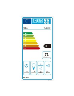 Hotte standard Teka TL6310W 60 cm 332 m3/h 65 dB 231W