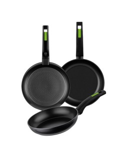 Ensemble de poêle Monix TP-8435092423253_240019_Vendor 18/22/26 CM Vert Aluminium 26 cm (3 pcs)