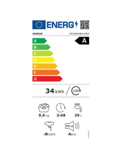 Machine à laver Hisense WF3S9043BW3 60 cm 1400 rpm 9 kg