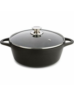 Topf mit Deckel Valira 4141/25 Schwarz Ø 24 cm