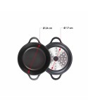 Topf mit Deckel Valira 4141/25 Schwarz Ø 24 cm