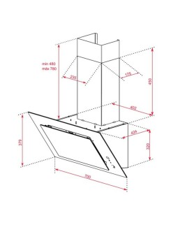 Conventional Hood Teka 112930042 70 cm 700 m3/h 61 dB 280W White A+