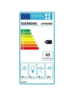 Konventioneller Rauchfang Siemens AG LJ97BAM60 Schwarz