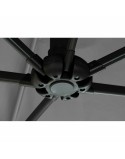Parasol DKD Home Decor Cinzento Aço Plástico 270 x 270 x 250 cm