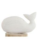 Deko-Figur Home ESPRIT Weiß natürlich Wal Mediterraner 17 x 10 x 28 cm