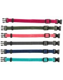 Collar para Perro Trixie Verde Grafito Fucsia Coral Añil Azul Océano S/M 17-25 cm (6 Unidades)