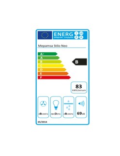Konventioneller Rauchfang Mepamsa Stilo Neo 90 cm 700 m³/h 53 dB B Stahl