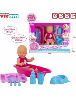 Bambolotto Neonato Pipi Vasca 40 x 13 x 58 cm