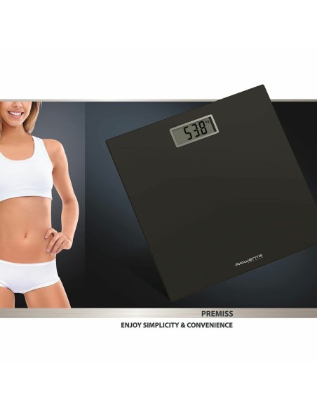 Bilancia Digitale da Bagno Rowenta BS1400V0 Nero Vetro Temperato Bilancia Digitale da Bagno Rowenta BS1400V0 Nero Vetro Temperato