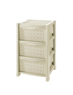 Cassettiera Tontarelli Arianna 3 cassetti Bianco 38 x 38 x 60 cm