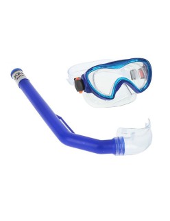 Occhialini da Snorkeling e Boccaglio per Bambini Junior Colorbaby Azzurro Nero