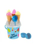 Cubo de Playa Ice Cream AVC Azul