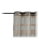 Cortinas 140 x 0,1 x 260 cm Cinzento Bege