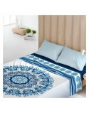 Sábana Encimera Costura Greek Indigo