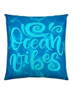 Capa de travesseiro Costura Ocean Vibes (50 x 50 cm)