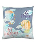 Capa de travesseiro Costura Happy Ballon (50 x 50 cm)