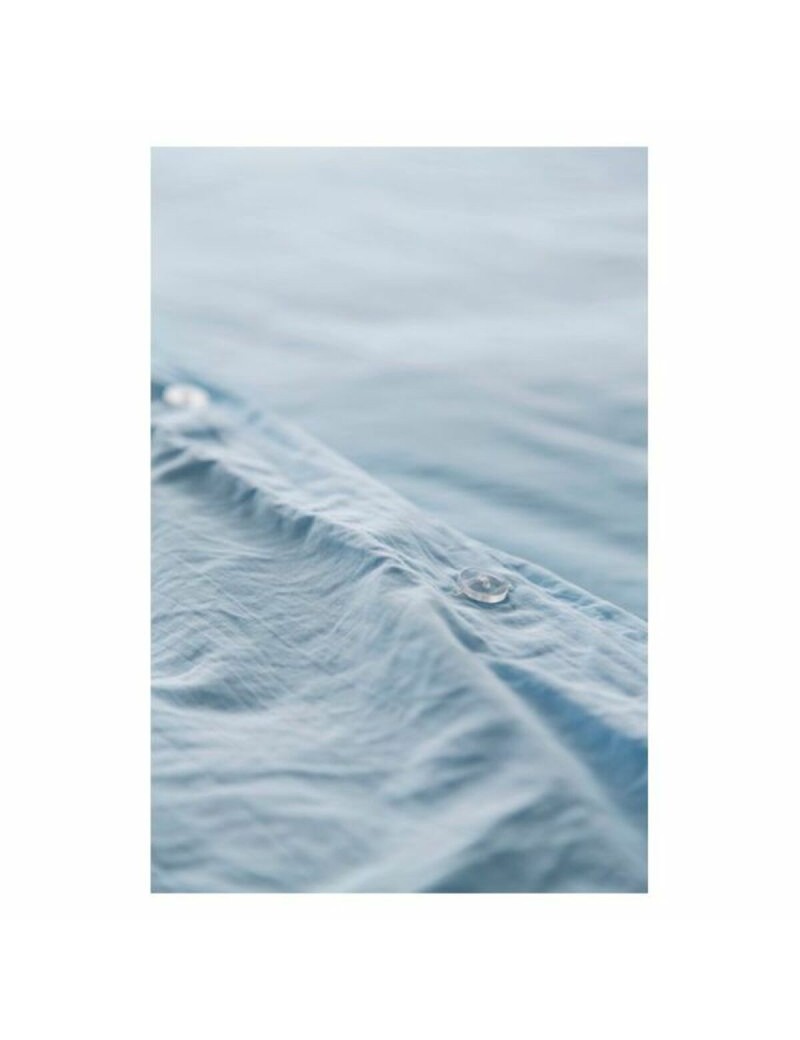 Copripiumino Naturals Lino Azzurro Chiaro Azzurro