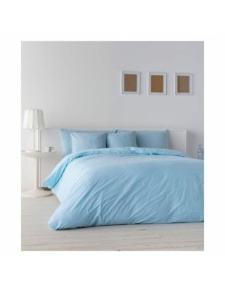 Copripiumino Naturals Lino Azzurro Chiaro Azzurro