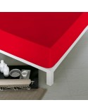 Sábana Bajera Ajustable Naturals Rojo