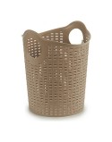 Bacinella in Plastica Multiuso Kipit Rattan Bianco Marrone Nero Plastica 15 L