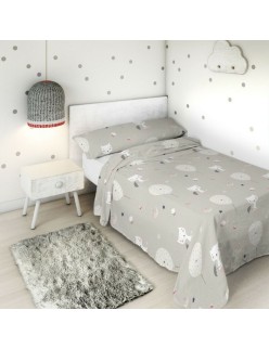 Top sheet Haciendo el Indio Balloons and Cats