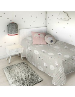 Bedspread (quilt) Haciendo el Indio Cats and Ballons