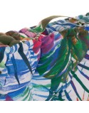 Cuscino DKD Home Decor 8424001666423 Oceano Poliestere Alluminio Multicolore Tropicale Foglia della pianta (43 x 43 x 7 cm)