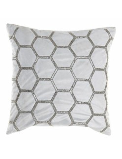 Cuscino DKD Home Decor Velluto Geometrico (45 x 45 cm)