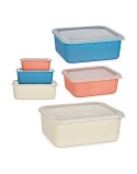 Set di Scatole per Sistemare Impilabili 3 Pezzi Multicolore
