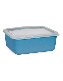 Scatola portaoggetti con coperchio Blu scuro 14,5 x 7 x 19,5 cm