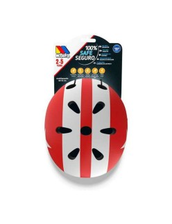 Casco Infantil Moltó Blanco Rojo 48-53 cm