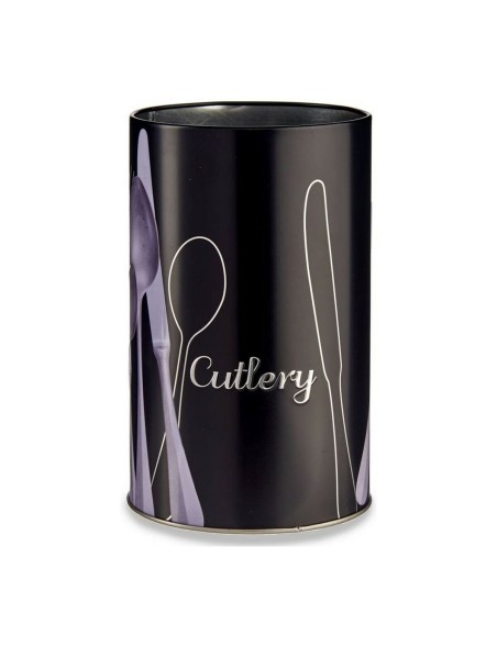 Cutlery Drainer Kinvara 92331 Black Silver Metal 1 L
