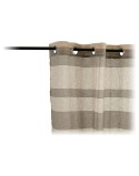 Cortinas 140 x 0,1 x 260 cm Cinzento Bege