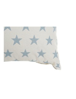 Cuscino DKD Home Decor Azzurro 60 x 10 x 60 cm Stelle Bianco (2 Unità)