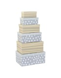 Set di Scatole Decorative DKD Home Decor Multicolore Cartone Per bambini Leone 41 x 28 x 18,5 cm 6 Pezzi