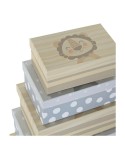 Set di Scatole Decorative DKD Home Decor Multicolore Cartone Per bambini Leone 41 x 28 x 18,5 cm 6 Pezzi