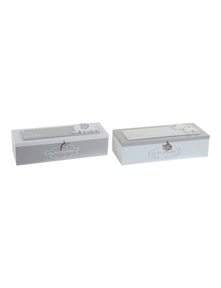 Scatola Decorativa DKD Home Decor Metallo Legno MDF (24 x 8 x 6 cm) (2 pcs) Scatola Decorativa DKD Home Decor Metallo Legno MDF (24 x 8 x 6 cm) (2 pcs)