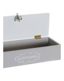 Dekorative Box DKD Home Decor Metall Holz MDF (24 x 8 x 6 cm) (2 pcs)