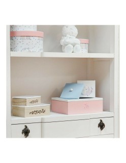 Set di Scatole Decorative DKD Home Decor Legno MDF (17 x 12 x 6 cm)