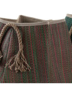 Cestino DKD Home Decor 8424001834440 Rosso Marrone Verde Fibra naturale 40 x 40 x 38 cm Boho (2 Unità)