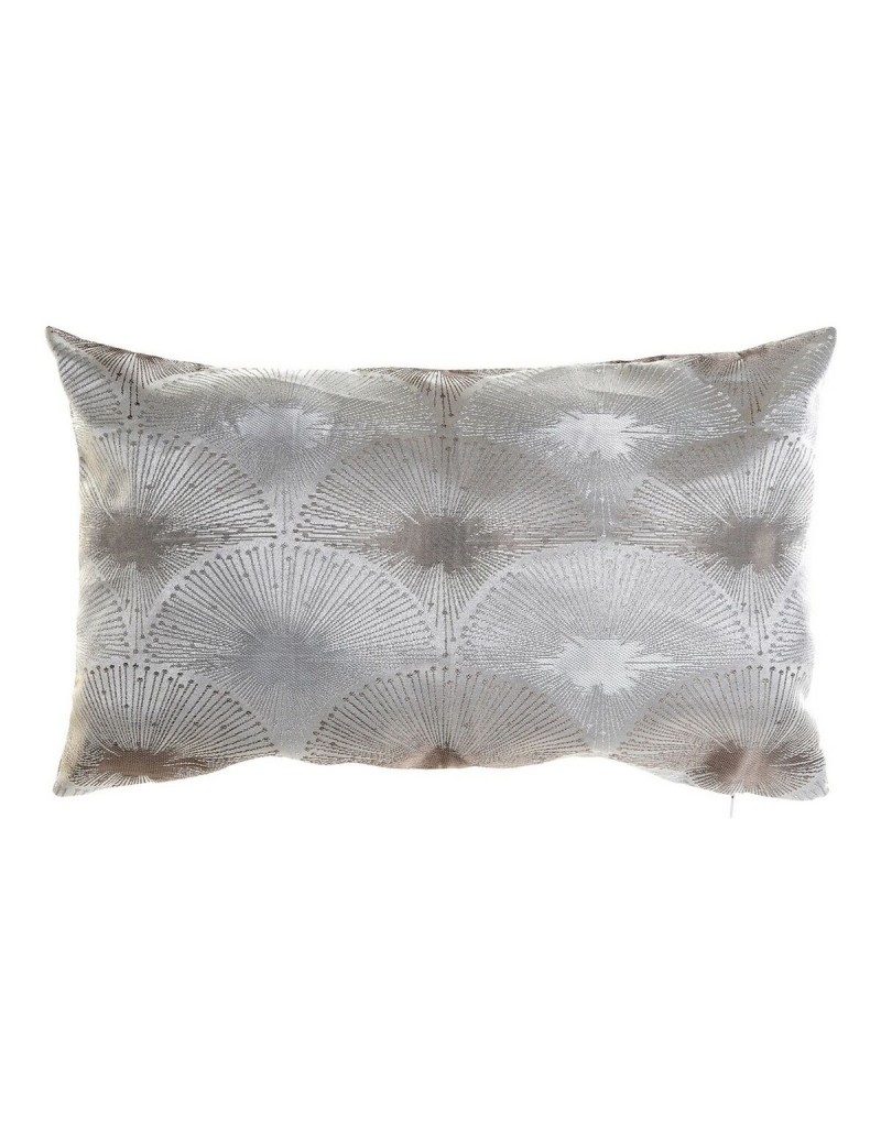 Kissen DKD Home Decor Grau Polyester Aluminium Traditionell