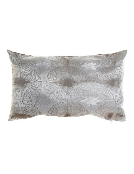 Almofada DKD Home Decor Cinzento Poliéster Alumínio Tradicional Almofada DKD Home Decor Cinzento Poliéster Alumínio Tradicional