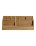 Contenitore per Sistemare Multiuso DKD Home Decor Scrivania Bambù (23 x 9 x 9.5 cm)