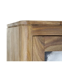 Stand Espositore DKD Home Decor Cristallo Legno d'albero della gomma 97 x 42 x 190 cm