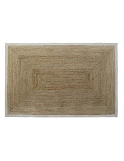 Teppich DKD Home Decor Weiß Hellbraun Scandi 160 x 230 x 1 cm