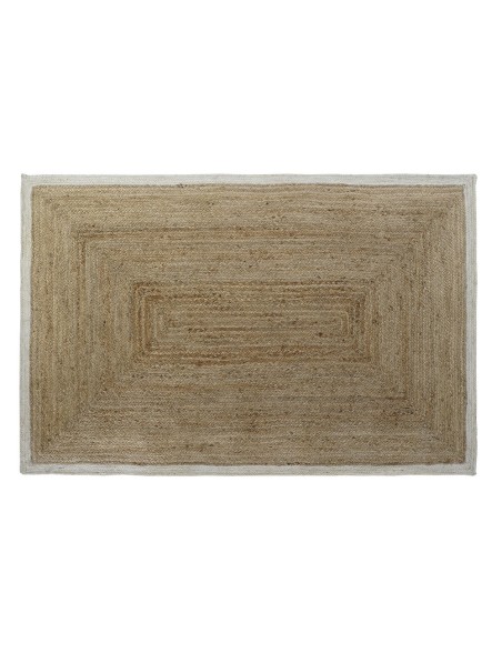 Teppich DKD Home Decor Weiß Hellbraun Scandi 160 x 230 x 1 cm Teppich DKD Home Decor Weiß Hellbraun Scandi 160 x 230 x 1 cm