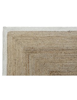 Teppich DKD Home Decor Weiß Hellbraun Scandi 160 x 230 x 1 cm