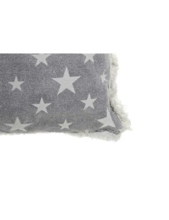 Almofada DKD Home Decor Cinzento Bege Poliéster Algodão Alumínio (45 x 10 x 45 cm) (2 Unidades)