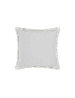 Almofada DKD Home Decor Cinzento Bege Poliéster Algodão Alumínio (45 x 10 x 45 cm) (2 Unidades)
